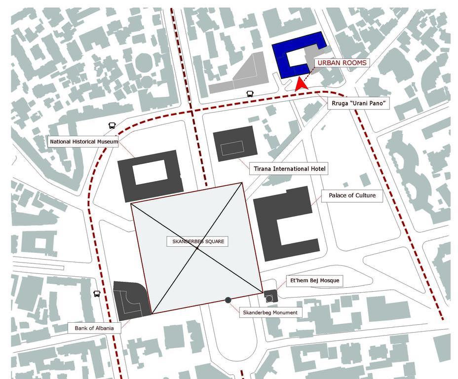 Urban Rooms Tirana Eksteriør billede